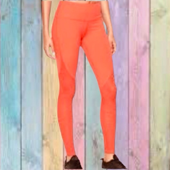 Victoria’s Secret Orange Coral Total Knockout Sport Leggings - Picture 1 of 8